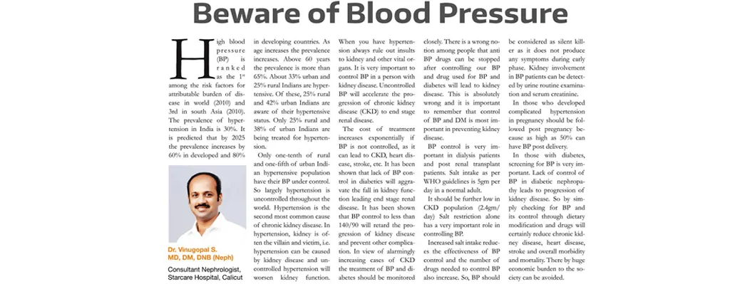 Beware of Blood Pressure