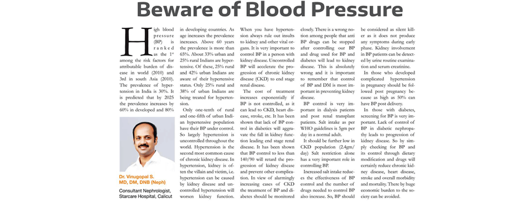 Beware of Blood Pressure